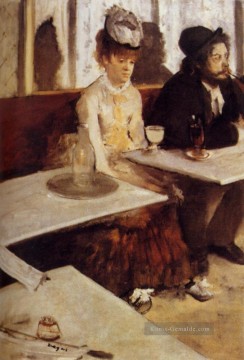 der Absinth Trinker Edgar Degas Ölgemälde